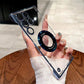 Ultra-Thin Transparent Phone Case with Magnetic Ring for Samsung